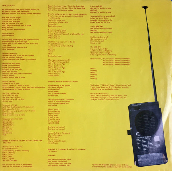 The B-52's : The B-52's (LP, Album, RE, Jac)