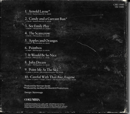 Pink Floyd : The Early Singles (CD, Comp, Mono, RM)