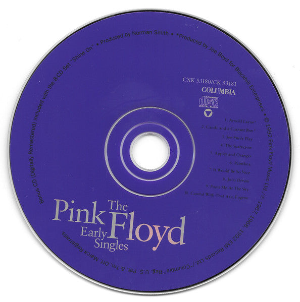 Pink Floyd : The Early Singles (CD, Comp, Mono, RM)