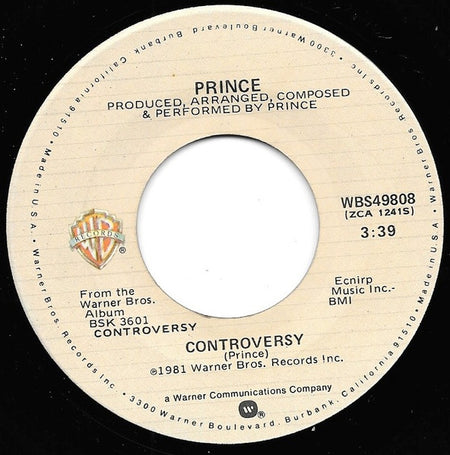 Prince : Controversy (7", Spe)