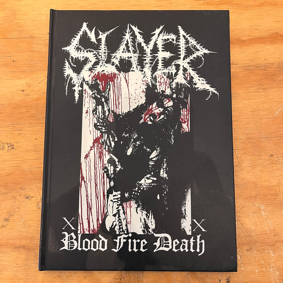 Slayer XX Blood Fire Death hardback book (used)