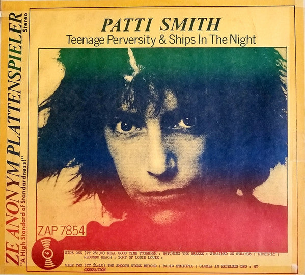 Patti Smith - Teenage Perversity & Ships In The Night LP (VG)